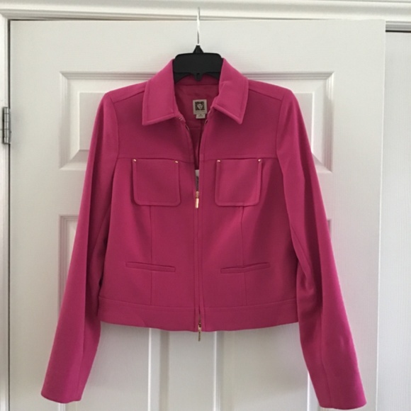 Anne Klein Pink jacket size 6 (fits size S perfectly) - Picture 6 of 7
